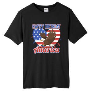 4th Of July Eagle Great Gift Happy Birthday America Gift Tall Fusion ChromaSoft Performance T-Shirt