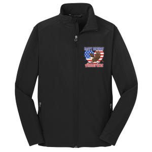 4th Of July Eagle Great Gift Happy Birthday America Gift Core Soft Shell Jacket