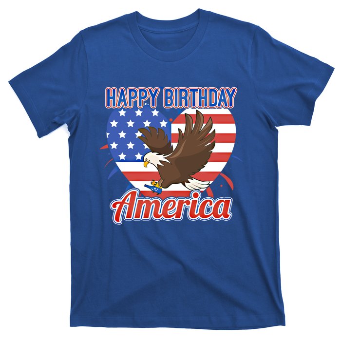 4th Of July Eagle Great Gift Happy Birthday America Gift T-Shirt