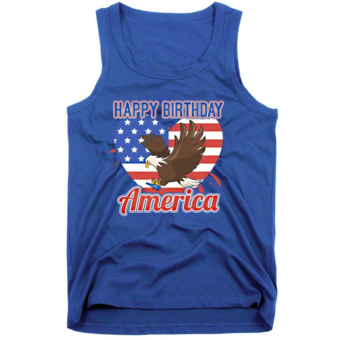 4th Of July Eagle Great Gift Happy Birthday America Gift Tank Top