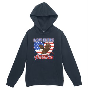 4th Of July Eagle Great Gift Happy Birthday America Gift Urban Pullover Hoodie