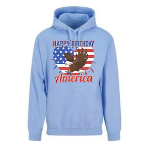 4th Of July Eagle Great Gift Happy Birthday America Gift Unisex Surf Hoodie