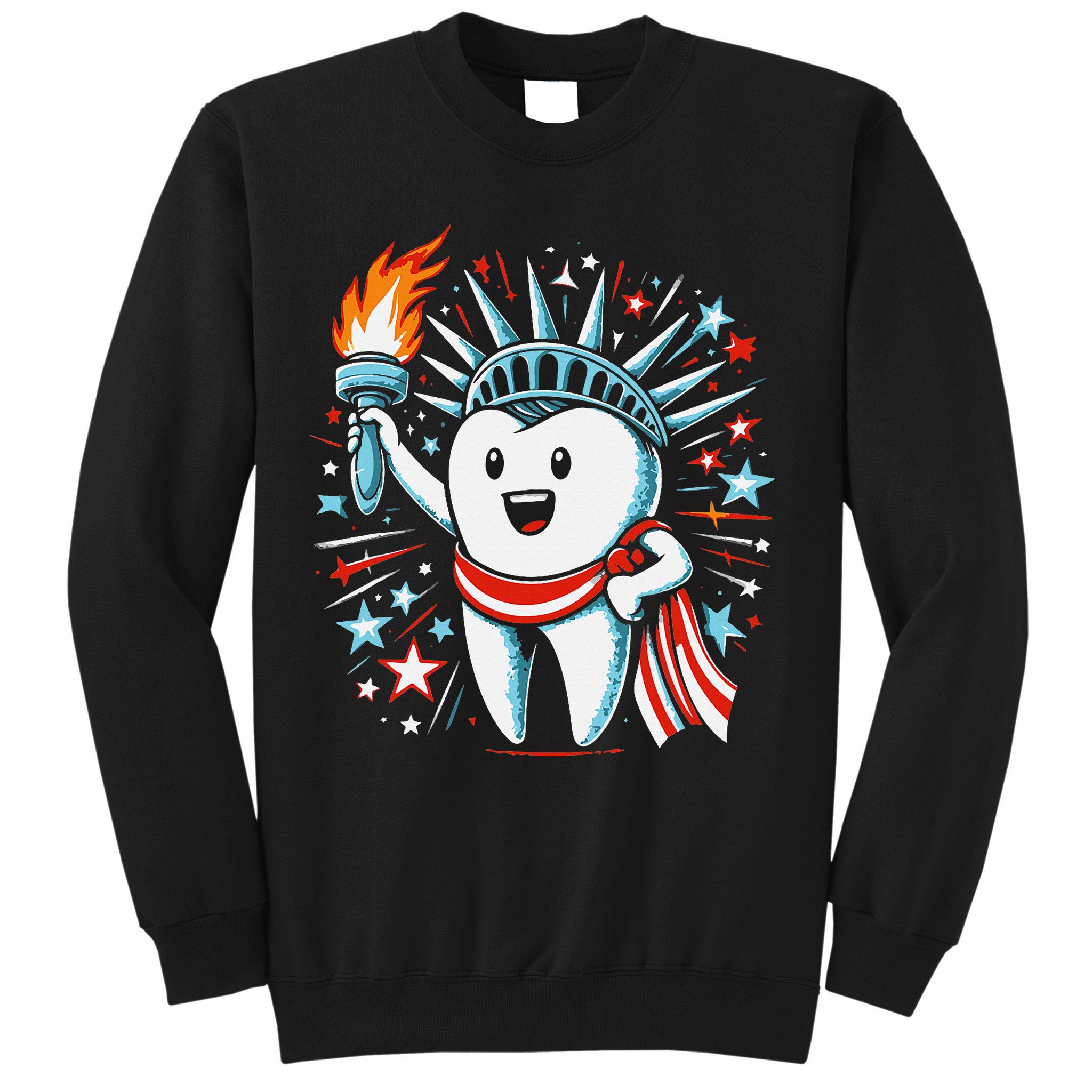 4th Of July Dentist Tooth Dental Patriotic Women Sweatshirt