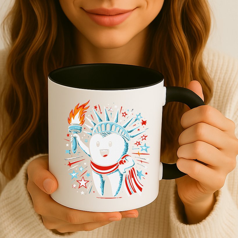 4th Of July Dentist Tooth Dental Patriotic Women Mug