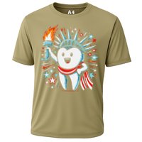 4th Of July Dentist Tooth Dental Patriotic Women Cooling Performance Crew T-Shirt
