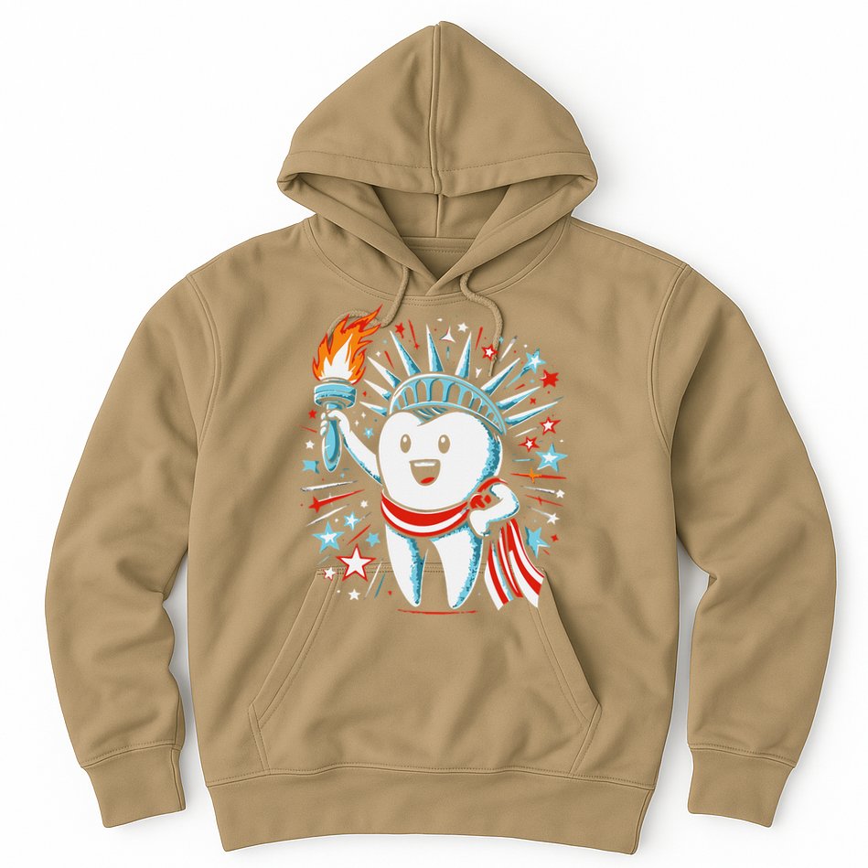 4th Of July Dentist Tooth Dental Patriotic Women Hoodie