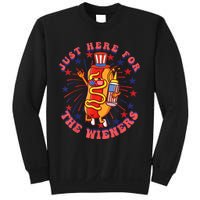 4th Of July I'm Just Here For The Wieners Hot Dogs Funny Sweatshirt