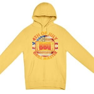 4th Of July Bbq Grill Master Gift Premium Pullover Hoodie