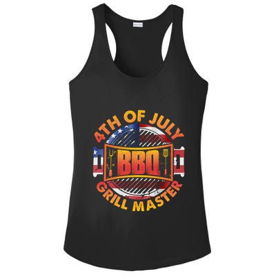 4th Of July Bbq Grill Master Gift Ladies PosiCharge Competitor Racerback Tank