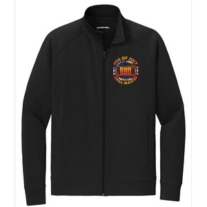 4th Of July Bbq Grill Master Gift Stretch Full-Zip Cadet Jacket