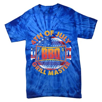4th Of July Bbq Grill Master Gift Tie-Dye T-Shirt