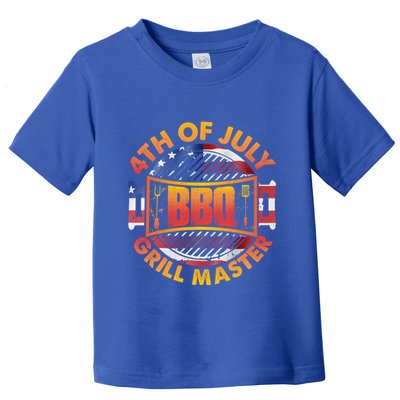 4th Of July Bbq Grill Master Gift Toddler T-Shirt