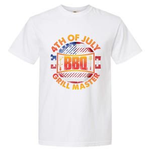 4th Of July Bbq Grill Master Gift Garment-Dyed Heavyweight T-Shirt