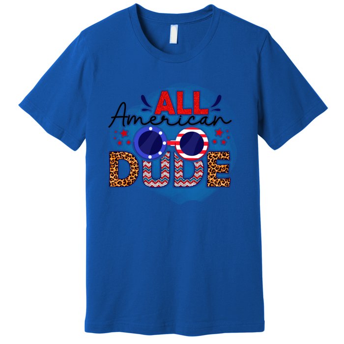 4th Of July Clothes And Accessories All American Dude Gift Premium T-Shirt