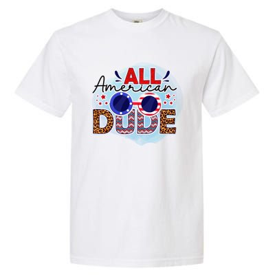 4th Of July Clothes And Accessories All American Dude Gift Garment-Dyed Heavyweight T-Shirt