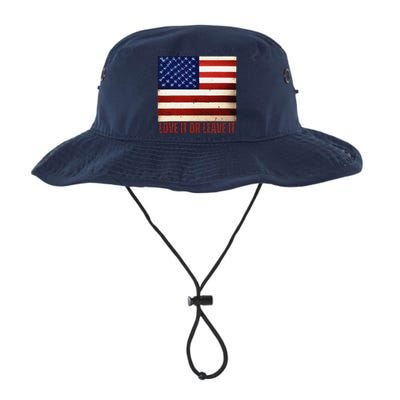 4th Of July Usa Flag Patriotic Love It Or Leave It Legacy Cool Fit Booney Bucket Hat