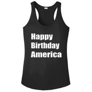 4th Of July Funny Sarcastic Happy Birthday America Usa Cool Gift Ladies PosiCharge Competitor Racerback Tank