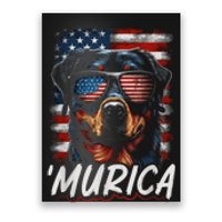 4th Of July Bald Dog Mullet Murica Usa Usa Merica Poster