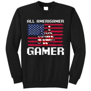 4th Of July All American Gamer Flag Merica Sweatshirt