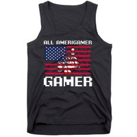 4th Of July All American Gamer Flag Merica Tank Top