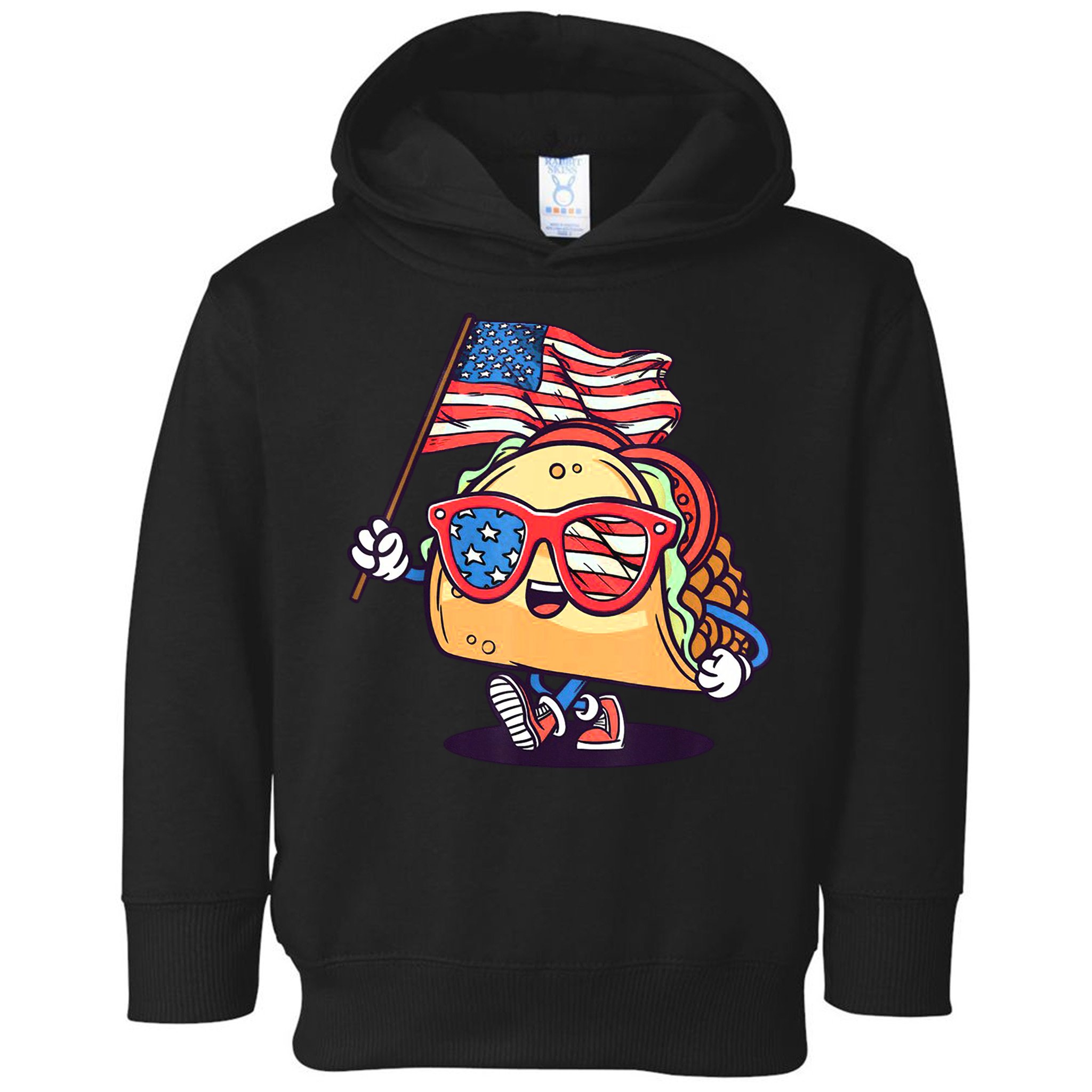 4th Of July Taco Patriotic Toddler Hoodie