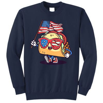 4th Of July Taco Patriotic Tall Sweatshirt