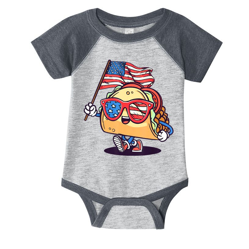 4th Of July Taco Patriotic Infant Baby Jersey Bodysuit