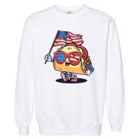 4th Of July Taco Patriotic Garment-Dyed Sweatshirt