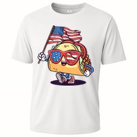 4th Of July Taco Patriotic Cooling Performance Crew T-Shirt