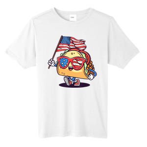 4th Of July Taco Patriotic Tall Fusion ChromaSoft Performance T-Shirt