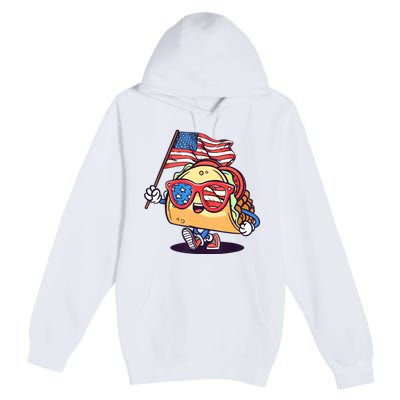 4th Of July Taco Patriotic Premium Pullover Hoodie