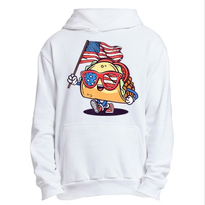 4th Of July Taco Patriotic Urban Pullover Hoodie