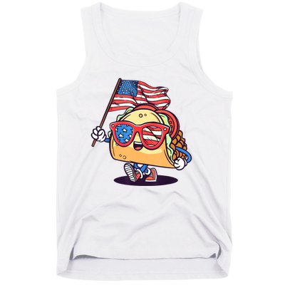 4th Of July Taco Patriotic Tank Top