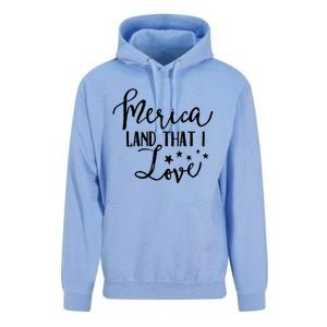 4th Of July Gift Merica Land That I Love Funny Gift Unisex Surf Hoodie