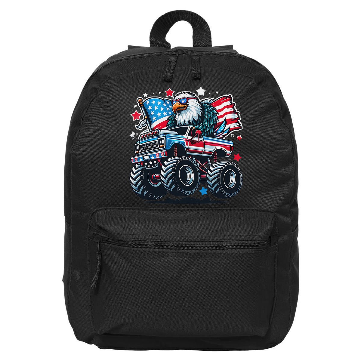 4th Of July Patriotic American Flag Eagle Usa Red White Blue 16 in Basic Backpack
