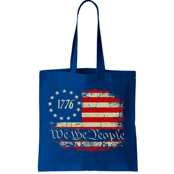 4th Of July Shirts We The People 1776 Usa Flag Tote Bag