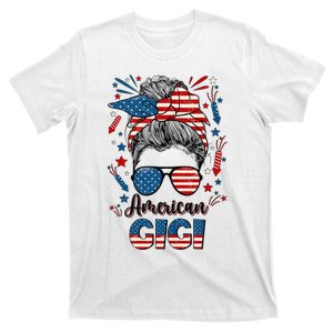 4th Of July Gigi Grandmother American Flag Gigi Grandma T-Shirt