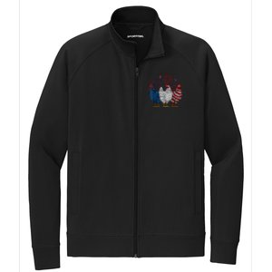 4th Of July Chicken Usa Flag Patriotic Chicken Lover Gift Stretch Full-Zip Cadet Jacket