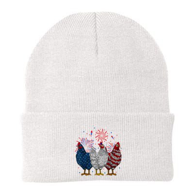 4th Of July Chicken Usa Flag Patriotic Chicken Lover Gift Beanie
