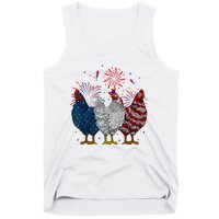 4th Of July Chicken Usa Flag Patriotic Chicken Lover Gift Tank Top