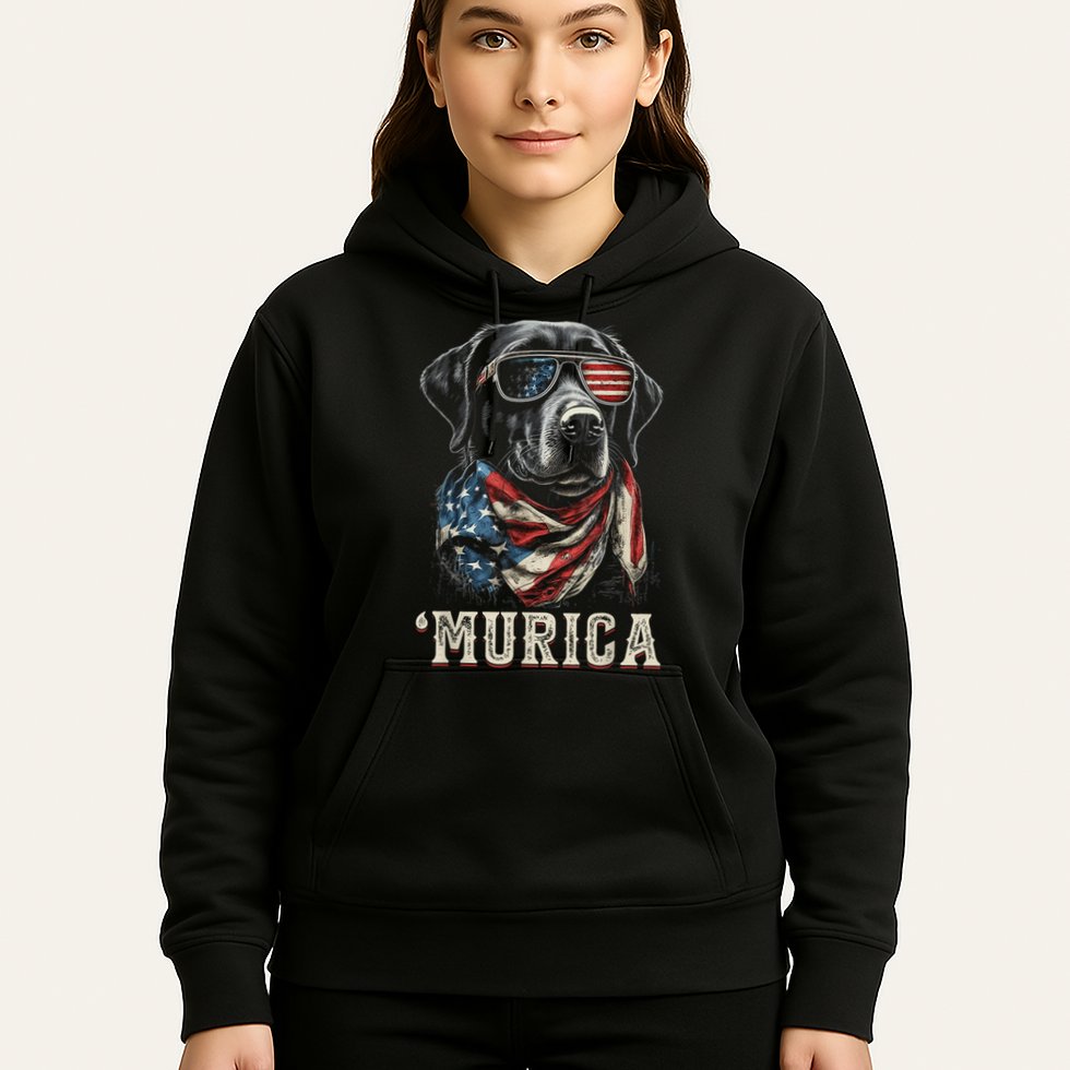 4th Of July Bald Eagle Mullet Murica Usa Dog Usa Merica Hoodie