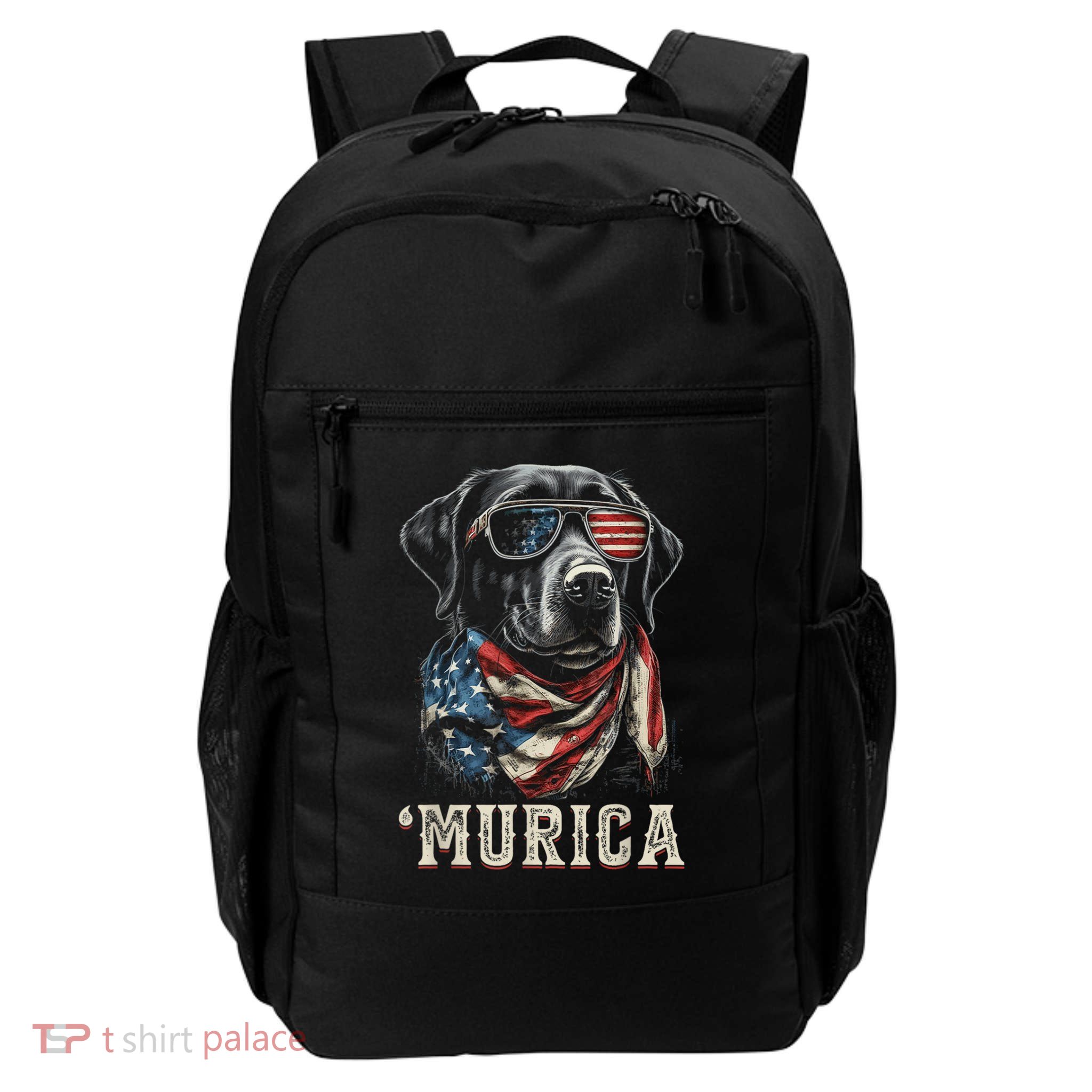 4th Of July Bald Eagle Mullet Murica Usa Dog Usa Merica Backpack