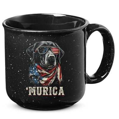 4th Of July Bald Eagle Mullet Murica Usa Dog Usa Merica 15oz Campfire Ceramic Mug