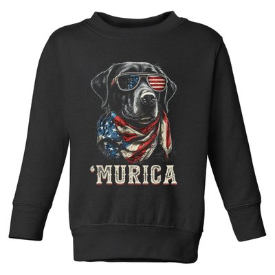 4th Of July Bald Eagle Mullet Murica Usa Dog Usa Merica Toddler Sweatshirt
