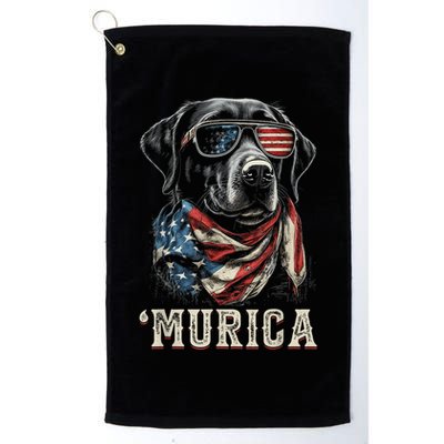 4th Of July Bald Eagle Mullet Murica Usa Dog Usa Merica Golf Towel