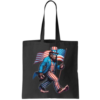 4th Of July Bigfoot Sasquatch Patriotic American Flag Bag