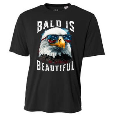 4th Of July Independence Day Bald Eagle Bald Is Beautiful Cooling Performance Crew T-Shirt