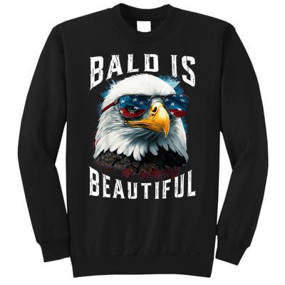 4th Of July Independence Day Bald Eagle Bald Is Beautiful Sweatshirt