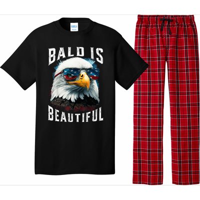 4th Of July Independence Day Bald Eagle Bald Is Beautiful Pajama Set