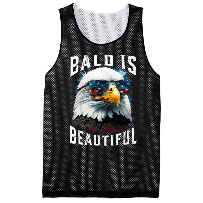 4th Of July Independence Day Bald Eagle Bald Is Beautiful Mesh Reversible Basketball Jersey Tank